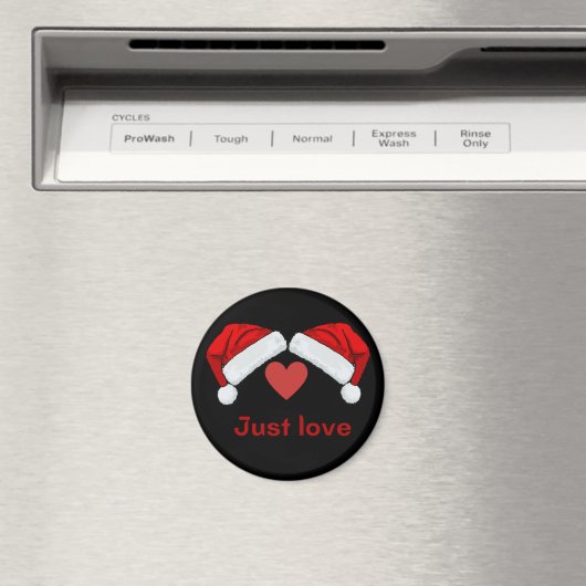 Weihnachtsmannmütze - gerechte Liebe Magnet (In Situ (Geschirrspüler))