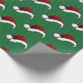 Weihnachtsmannmütze Geschenkpapier (Ecke)