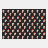 Weihnachtsmannmütze-Geschenkwrap, benutzerdefinier Geschenkpapier Set (Vorderseite)
