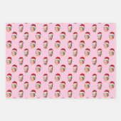 Weihnachtsmannmütze-Geschenkwrap, Custom Santa Cla Geschenkpapier Set (Vorderseite)