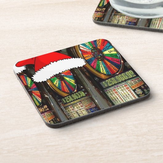 Weihnachtsmannmütze Getränkeuntersetzer (Linke Seite)