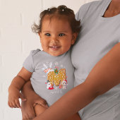 Weihnachtsmannmütze Gingerbrot Alphabet Baby Strampler