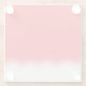 Weihnachtsmannmütze Glasuntersetzer (Rückseite)