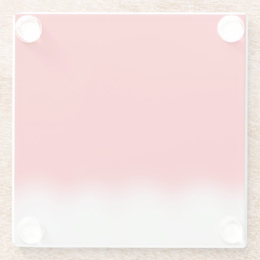 Weihnachtsmannmütze Glasuntersetzer (Rückseite)