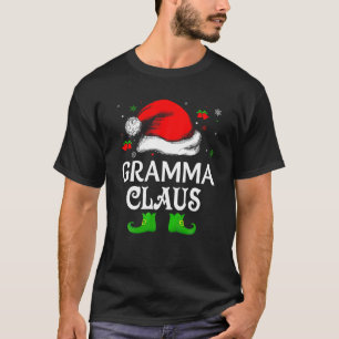 Weihnachtsmannmütze Gramma Claus Elf Funny Ugly Ch T-Shirt