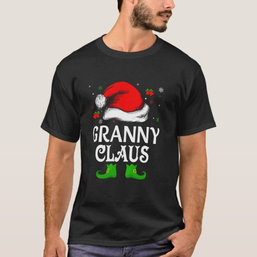 Weihnachtsmannmütze Granny Claus Elf Funny Ugly Ch T-Shirt (Vorderseite)