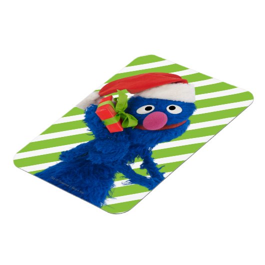 Weihnachtsmannmütze Grover Magnet (Linke Seite)