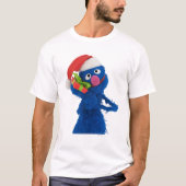 Weihnachtsmannmütze Grover T-Shirt (Vorderseite)