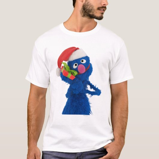 Weihnachtsmannmütze Grover T-Shirt (Vorderseite)