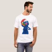 Weihnachtsmannmütze Grover T-Shirt (Vorne ganz)
