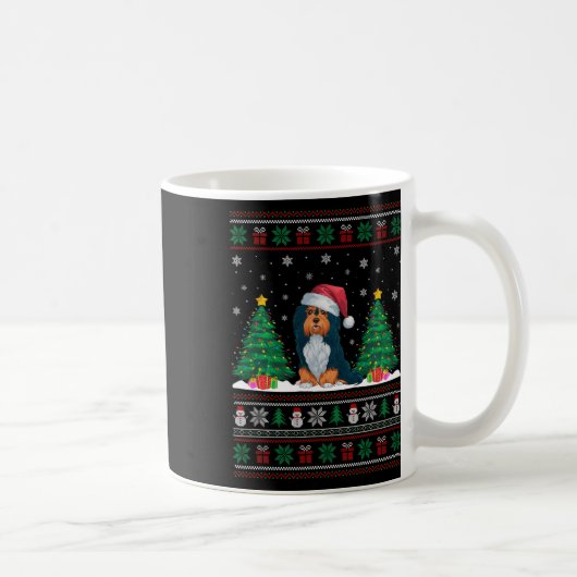 Weihnachtsmannmütze Havanese Hund Weihnachtsbaum L Kaffeetasse (Rechts)