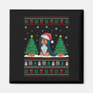 Weihnachtsmannmütze Havanese Hund Weihnachtsbaum L Magnet