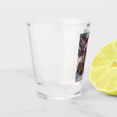 Weihnachtsmannmütze Hirschschglas Schnapsglas (Links)