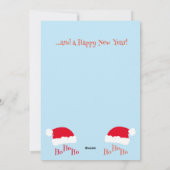 Weihnachtsmannmütze Ho Ho Ho Frohe Weihnachten Bla (Rückseite)