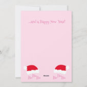 Weihnachtsmannmütze Ho Ho Ho Frohe Weihnachten Gir (Rückseite)