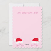 Weihnachtsmannmütze Ho Ho Ho Frohe Weihnachten Gir (Rückseite)