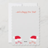 Weihnachtsmannmütze Ho Ho Ho Frohe Weihnachten Grü (Rückseite)