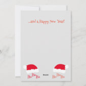 Weihnachtsmannmütze Ho Ho Ho Frohe Weihnachten Grü (Rückseite)