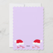 Weihnachtsmannmütze Ho Ho Ho Frohe Weihnachten Min (Rückseite)