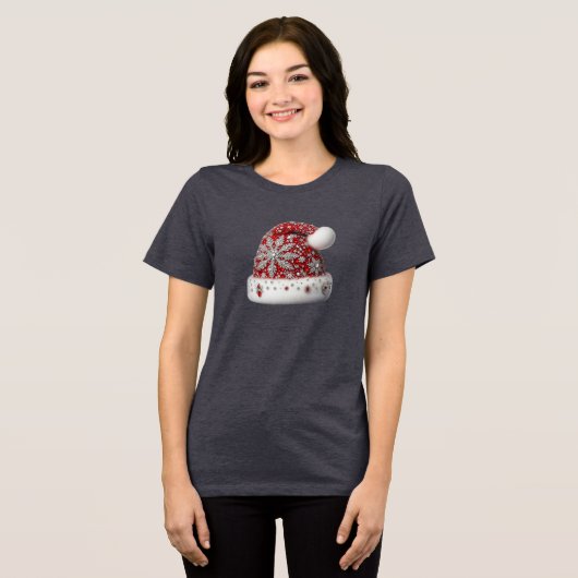 Weihnachtsmannmütze Holiday Women's T - Shirt (Vorderseite voll)