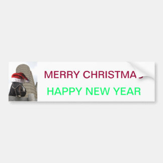 Weihnachtsmannmütze Horsey Autoaufkleber
