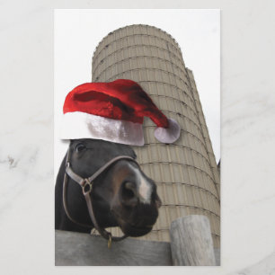 Weihnachtsmannmütze Horsey Briefpapier