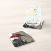 Weihnachtsmannmütze Horsey Untersetzer (Rechte Seite)