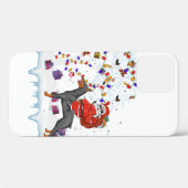 Weihnachtsmannmütze Hund Weihnachtsbaum Weihnachts Case-Mate iPhone Hülle (Rückseite (Horizontal))