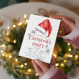 WEIHNACHTSMANNMÜTZE I PARTY EINLADUNG