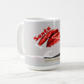 Weihnachtsmannmütze Kaffeetasse (Vorderseite Links)