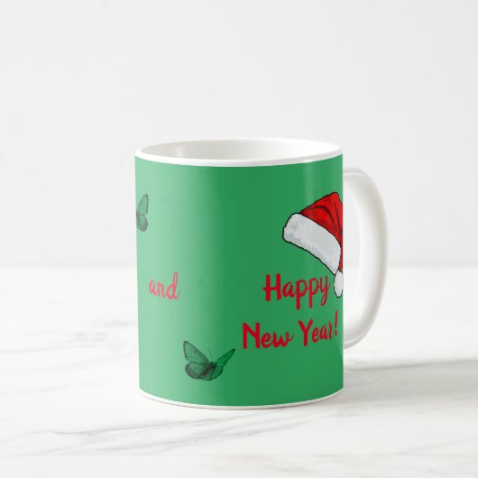 Weihnachtsmannmütze Kaffeetasse (VorderseiteRechts)