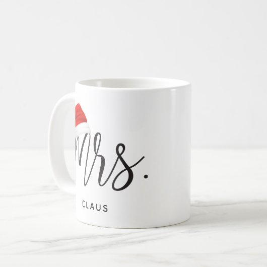 Weihnachtsmannmütze Kaffeetasse (Vorderseite Links)