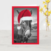 Weihnachtsmannmütze-KARTE Karte (Gelbe Blume)