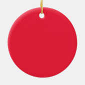 Weihnachtsmannmütze Keramik Ornament (Hinten)