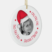 Weihnachtsmannmütze Keramik Ornament (Rechts)