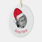 Weihnachtsmannmütze Keramik Ornament (Rechts)