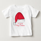 Weihnachtsmannmütze Kleinkind T. Baby T-shirt (Vorderseite)