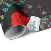 Weihnachtsmannmütze Las Vegas Weihnachtswrapping P Geschenkpapier (Rolleneckpunkt)