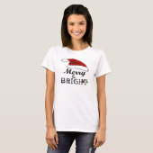 Weihnachtsmannmütze Merry & Bright Christmas Women T-Shirt (Vorne ganz)