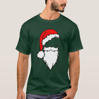 Weihnachtsmannmütze mit Bart T-Shirt