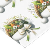 Weihnachtsmannmütze mit Blätter und Blume Kurzer Tischläufer (Ecke)