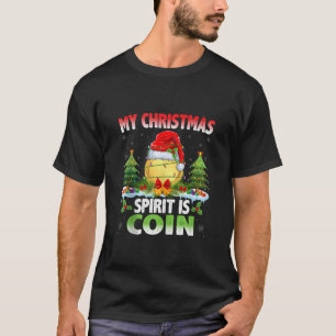 Weihnachtsmannmütze mit Münzen Weihnachten Mein We T-Shirt