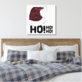 Weihnachtsmannmütze mit Text Leinwanddruck (Insitu (Schlafzimmer))