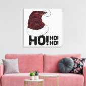 Weihnachtsmannmütze mit Text Leinwanddruck (Insitu (Wohnzimmer))