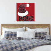 Weihnachtsmannmütze mit Text Leinwanddruck (Insitu (Schlafzimmer))