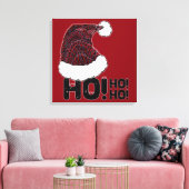 Weihnachtsmannmütze mit Text Leinwanddruck (Insitu (Wohnzimmer))