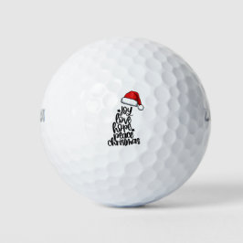 Weihnachtsmannmütze mit Wunsch Golfball