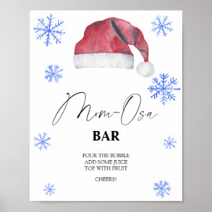 Weihnachtsmannmütze - Mon-osa-Bar Poster