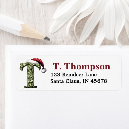 Weihnachtsmannmütze Monogramm (Insitu)