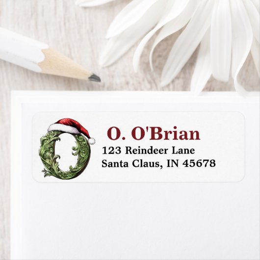 Weihnachtsmannmütze Monogramm (Insitu)